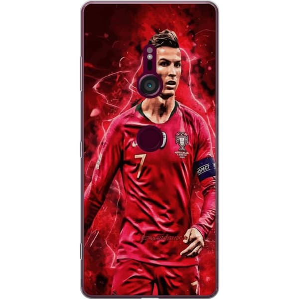 Sony Xperia XZ3 Gennemsigtig cover Ronaldo Færdigheder - CR7 Design for Ægte Fans