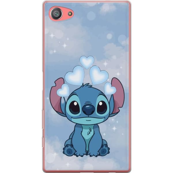 Sony Xperia Z5 Compact Genomskinligt Skal Stitch Hoppande Glädje – Rolig Design för Present