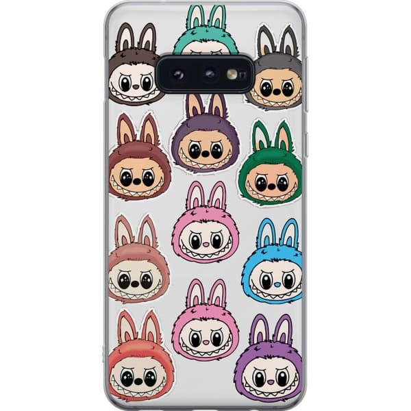 Samsung Galaxy S10e Läpinäkyvä kuori Labubu Macaron Monster - Söpö Keräilyfiguuri Tyylillä
