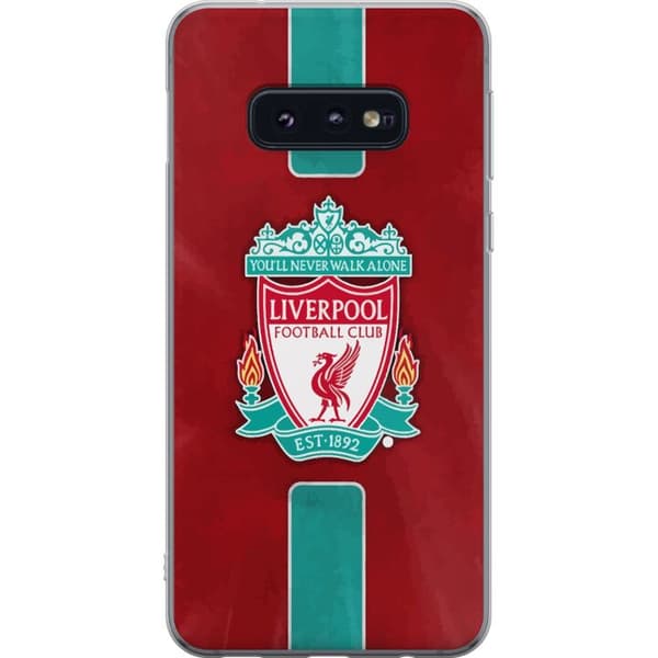 Samsung Galaxy S10e Läpinäkyvä kuori Liverpool FC - Klassinen jalkapallourheilu Punaisena