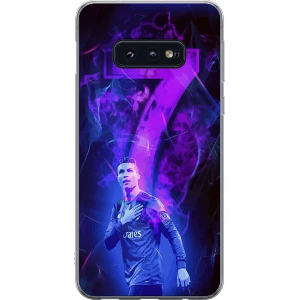 Samsung Galaxy S10e Gennemsigtig cover Ronaldo 7 - Fodboldlegende i Handling for Fans