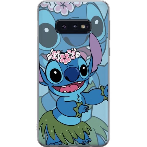 Samsung Galaxy S10e Läpinäkyvä kuori Stitch tähtien alla - Taianomainen Anime-tyyli