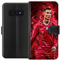 Pikkukuva 1 / 3: Samsung Galaxy S10e Lompakkokotelo Ronaldon Taidot - CR7 Suunnittelu Aidolle Kannattajalle