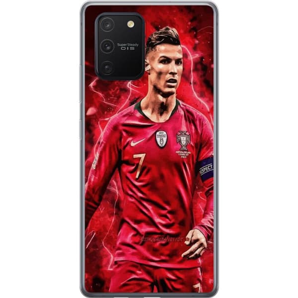 Samsung Galaxy S10 Lite Genomskinligt Skal Ronaldo Skills – CR7 Design för Äkta Supporters