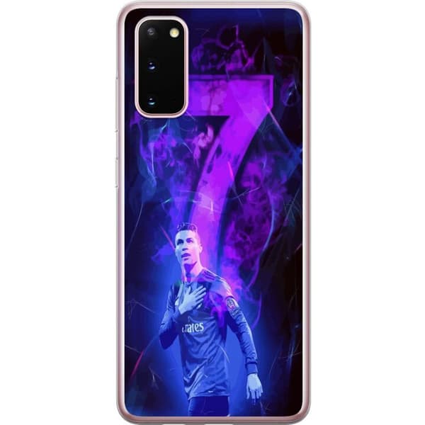 Samsung Galaxy S20 Gjennomsiktig deksel Ronaldo 7 - Fotballlegenden i Aksjon for Fans
