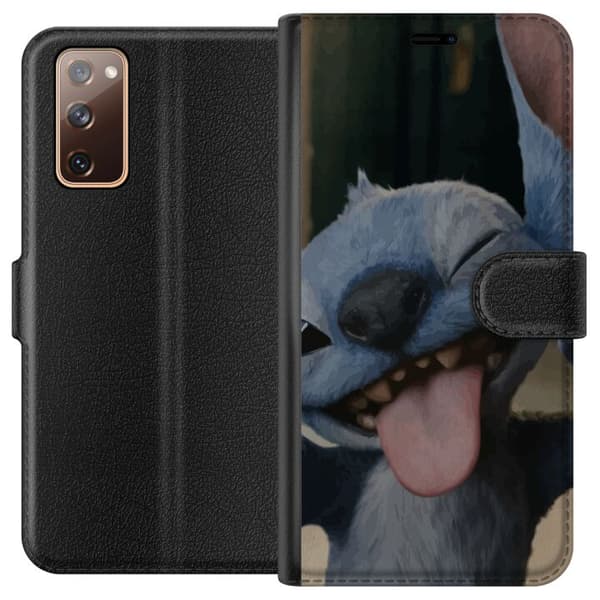 Samsung Galaxy S20 FE Lompakkokotelo Stitch Söpö Alien - Sininen Suosikki Ulkoavaruudesta