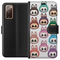 Pikkukuva 1 / 3: Samsung Galaxy S20 FE Lompakkokotelo Labubu Macaron Monster - Söpö Keräilyfiguuri Tyylillä