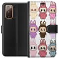 Miniatyrbild 1 av 3: Samsung Galaxy S20 FE Plånboksfodral Labubu Pink Monster – Popkonst med Kawaii-touch