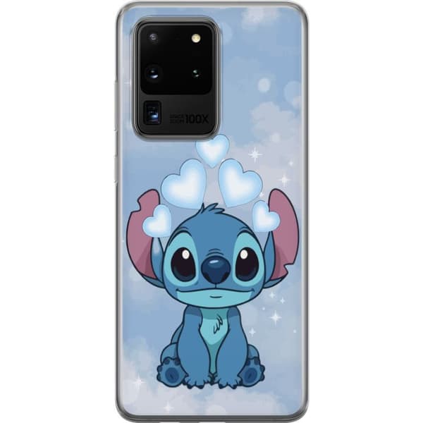 Samsung Galaxy S20 Ultra Genomskinligt Skal Stitch Hoppande Glädje – Rolig Design för Present