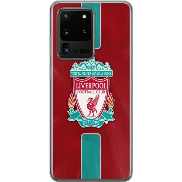 Samsung Galaxy S20 Ultra Gjennomsiktig deksel Liverpool FC - Klassisk Fotballstolthet i Rødt