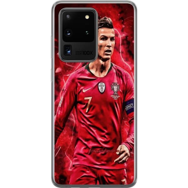 Samsung Galaxy S20 Ultra Gjennomsiktig deksel Ronaldo Ferdigheter - CR7 Design for Ekte Supportere