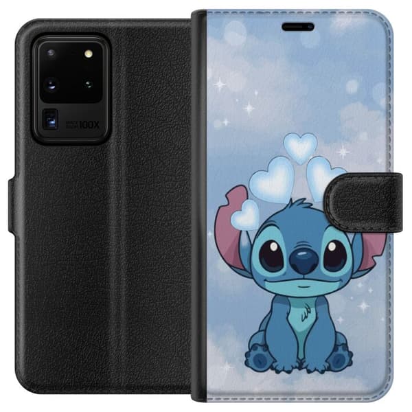 Samsung Galaxy S20 Ultra Lompakkokotelo Stitch Hyppäävä Ilo - Hauska Suunnittelu Lahjalle