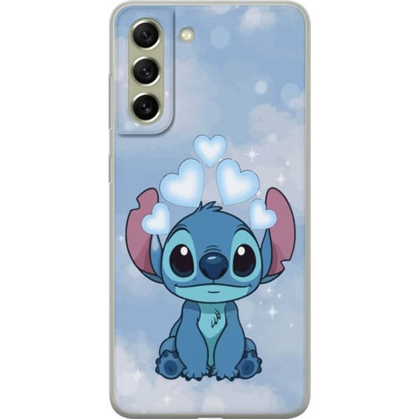 Samsung Galaxy S21 FE 5G Läpinäkyvä kuori Stitch Hyppäävä Ilo - Hauska Suunnittelu Lahjalle
