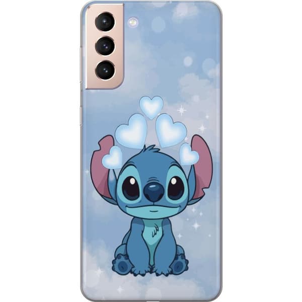 Samsung Galaxy S21 Läpinäkyvä kuori Stitch Hyppäävä Ilo - Hauska Suunnittelu Lahjalle