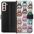 Miniatyrbild 1 av 3: Samsung Galaxy S21 Plånboksfodral Labubu Macaron Monster – Söt Samlarfigur med Stil