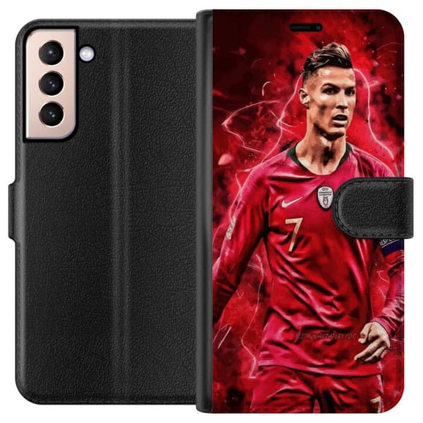 Samsung Galaxy S21 Lompakkokotelo Ronaldon Taidot - CR7 Suunnittelu Aidolle Kannattajalle