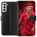 Pikkukuva 1 / 3: Samsung Galaxy S21 Lompakkokotelo Ronaldon Taidot - CR7 Suunnittelu Aidolle Kannattajalle
