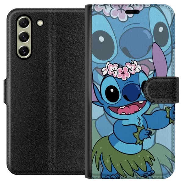Samsung Galaxy S21 FE 5G Lompakkokotelo Stitch tähtien alla - Taianomainen Anime-tyyli