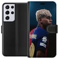 Miniatyrbild 1 av 3: Samsung Galaxy S21 Ultra 5G Plånboksfodral Lamine Yamal – Barcelonas Wonderkid i Fokus