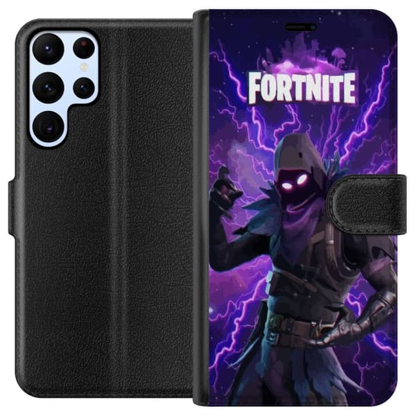 Samsung Galaxy S22 Ultra 5G Tegnebogsetui Fortnite Raven