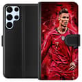 Miniatyrbillede 1 af 3: Samsung Galaxy S22 Ultra 5G Tegnebogsetui Ronaldo Færdigheder - CR7 Design for Ægte Fans