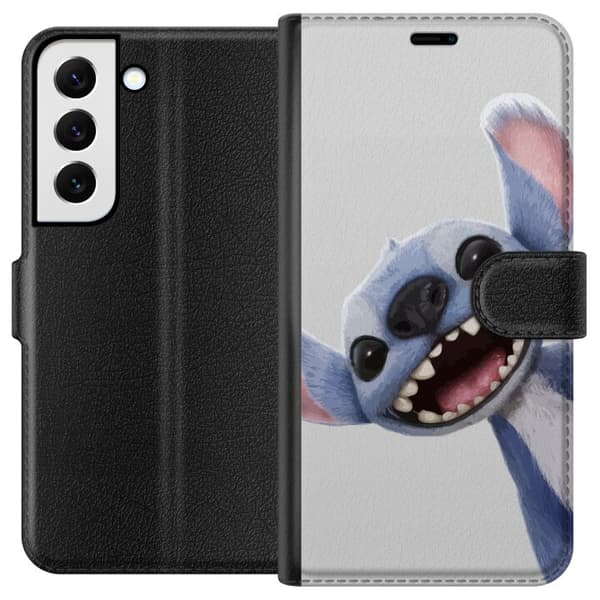 Samsung Galaxy S22 5G Lommeboketui Stitch i Fart - Kawaii Design for Fans & Barn