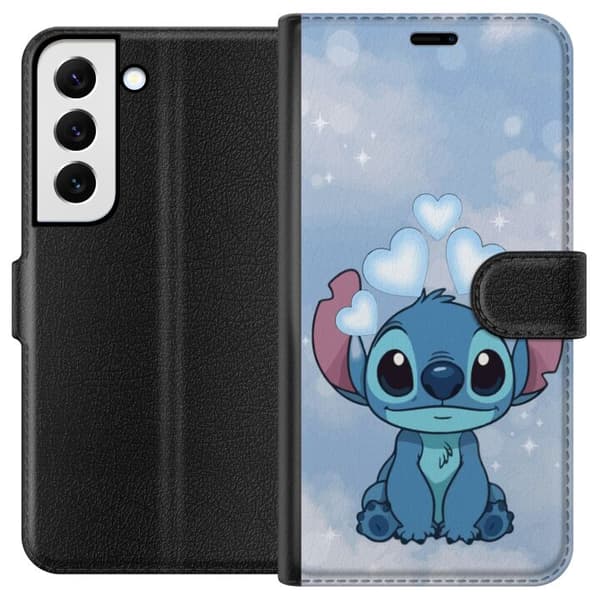 Samsung Galaxy S22 5G Lommeboketui Stitch Hoppande Gled - Morsomt Design for Gave
