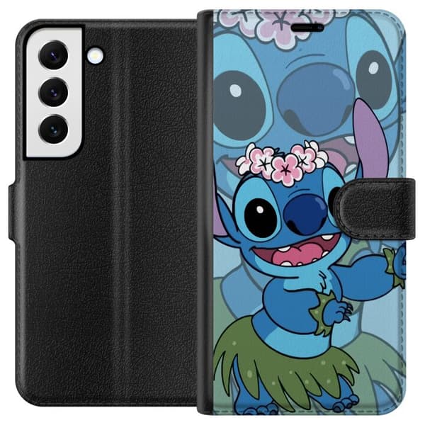 Samsung Galaxy S22 5G Lommeboketui Stitch under stjernene - Magisk Anime-stil