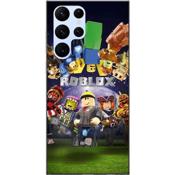 Samsung Galaxy S22 Ultra 5G Gennemsigtig cover Roblox Verden - Gaming Eventyr for Børn og Unge