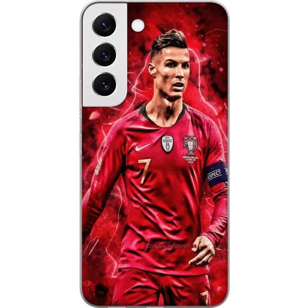 Samsung Galaxy S22 5G Gjennomsiktig deksel Ronaldo Ferdigheter - CR7 Design for Ekte Supportere