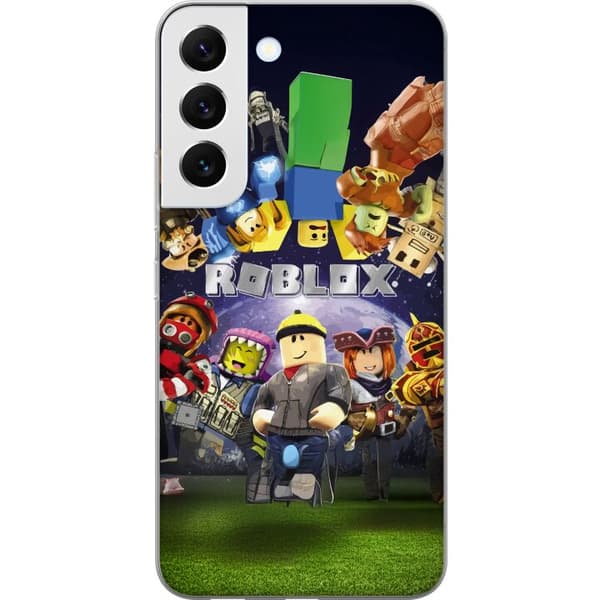 Samsung Galaxy S22 5G Gjennomsiktig deksel Roblox Verden - Spilleventyr for Barn og Ungdom