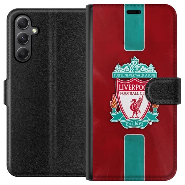 Samsung Galaxy S23 FE Lommeboketui Liverpool FC - Klassisk Fotballstolthet i Rødt