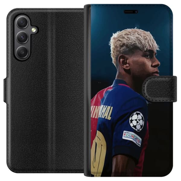 Samsung Galaxy S23 FE Tegnebogsetui Lamine Yamal - Barcelonas Wunderkind i fokus