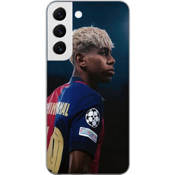 Samsung Galaxy S22+ 5G Gjennomsiktig deksel Lamine Yamal - Barcelonas Wonderkid i Fokus