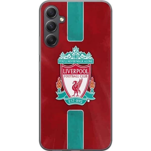 Samsung Galaxy S23 FE Genomskinligt Skal Liverpool FC – Klassisk Fotbollsstolthet i Rött
