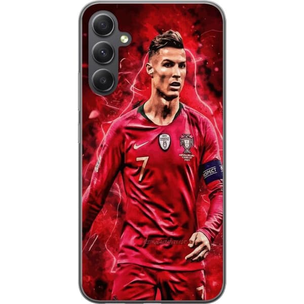 Samsung Galaxy S23 FE Gjennomsiktig deksel Ronaldo Ferdigheter - CR7 Design for Ekte Supportere