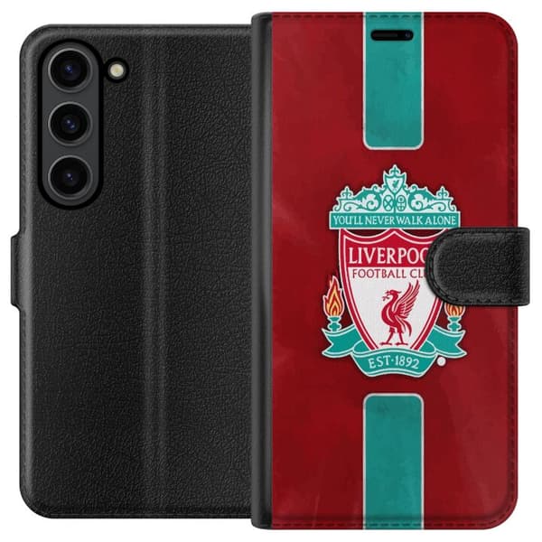Samsung Galaxy S24 Plånboksfodral Liverpool FC – Klassisk Fotbollsstolthet i Rött