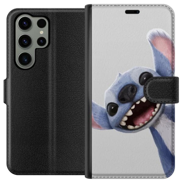 Samsung Galaxy S23 Ultra Plånboksfodral Stitch i Fart – Kawaii Design för Fans & Barn