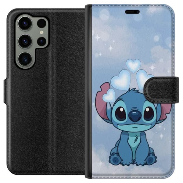 Samsung Galaxy S23 Ultra Tegnebogsetui Stitch Hoppende Glæde - Sjovt Design til Gave