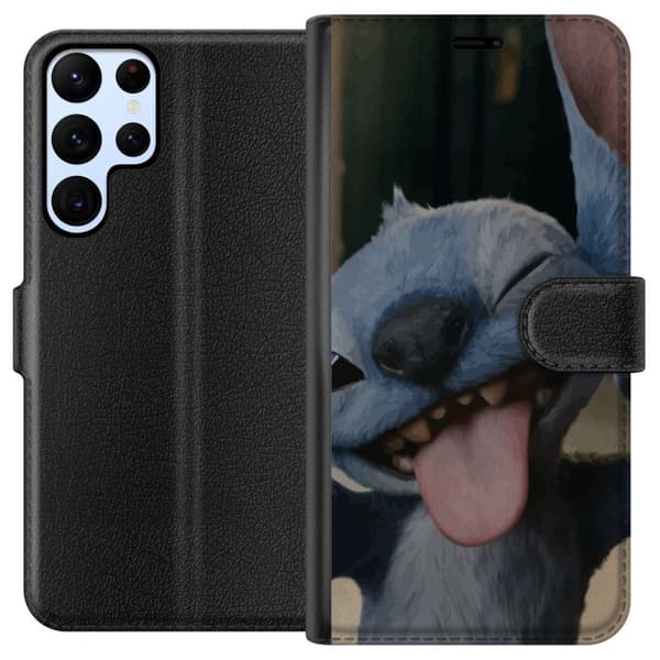 Samsung Galaxy S24 Ultra Lommeboketui Stitch Søt Alien - Blå Favoritt fra Ytre Rommet