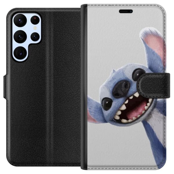Samsung Galaxy S24 Ultra Lommeboketui Stitch i Fart - Kawaii Design for Fans & Barn