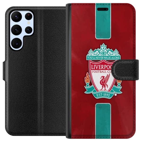Samsung Galaxy S24 Ultra Lommeboketui Liverpool FC - Klassisk Fotballstolthet i Rødt
