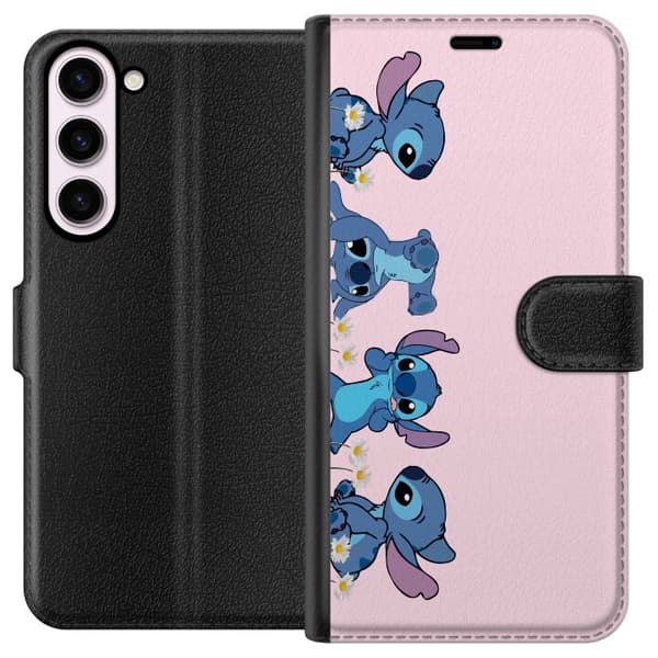 Samsung Galaxy S23+ Tegnebogsetui  Stitch Grin & Leg – Perfekt til Telefoncovers eller Plakater