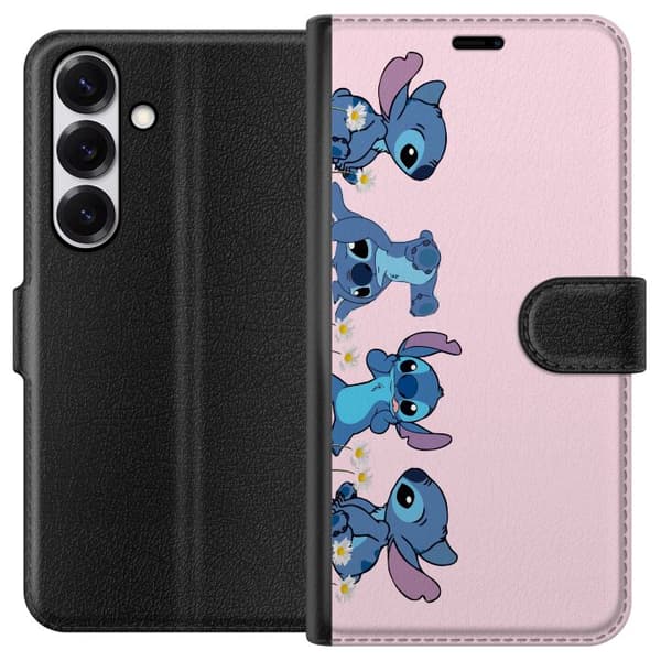 Samsung Galaxy S25 Lommeboketui  Stitch Ler & Leker – Perfekt for Mobildeksler eller Postere