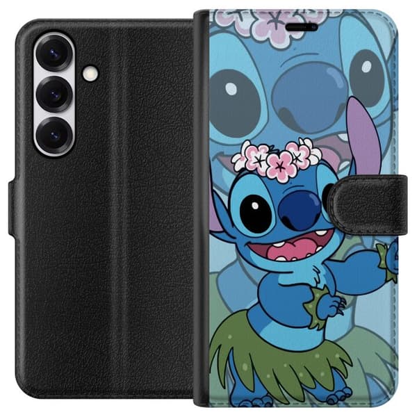 Samsung Galaxy S25 Lompakkokotelo Stitch tähtien alla - Taianomainen Anime-tyyli