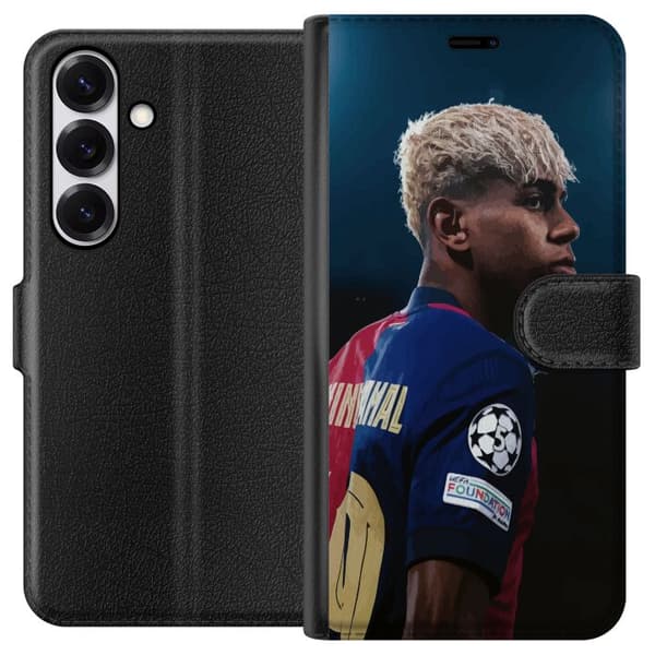 Samsung Galaxy S25 Tegnebogsetui Lamine Yamal - Barcelonas Wunderkind i fokus