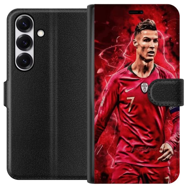 Samsung Galaxy S25 Lompakkokotelo Ronaldon Taidot - CR7 Suunnittelu Aidolle Kannattajalle