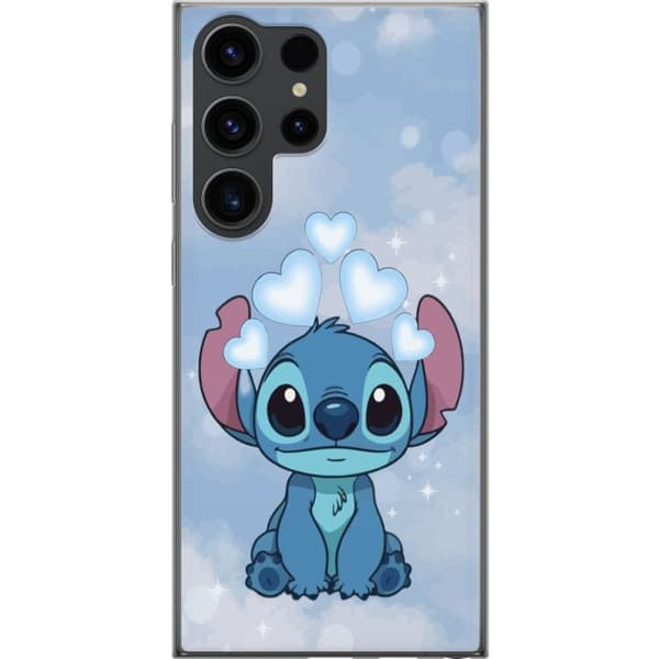 Samsung Galaxy S24 Ultra Gjennomsiktig deksel Stitch Hoppande Gled - Morsomt Design for Gave
