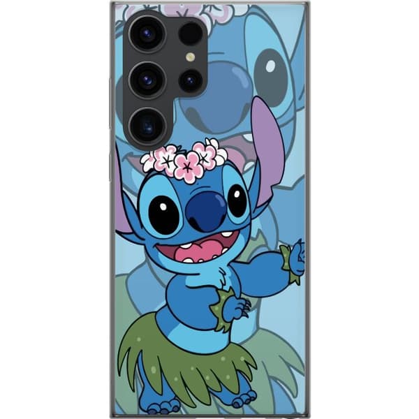 Samsung Galaxy S24 Ultra Gjennomsiktig deksel Stitch under stjernene - Magisk Anime-stil