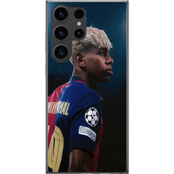 Samsung Galaxy S24 Ultra Gjennomsiktig deksel Lamine Yamal - Barcelonas Wonderkid i Fokus